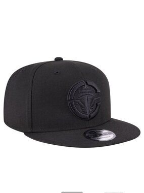 Men's LA Clippers New Era Black Black On Black 9FIFTY Snapback Hat
